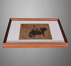 隆子书画装裱配框服务案例